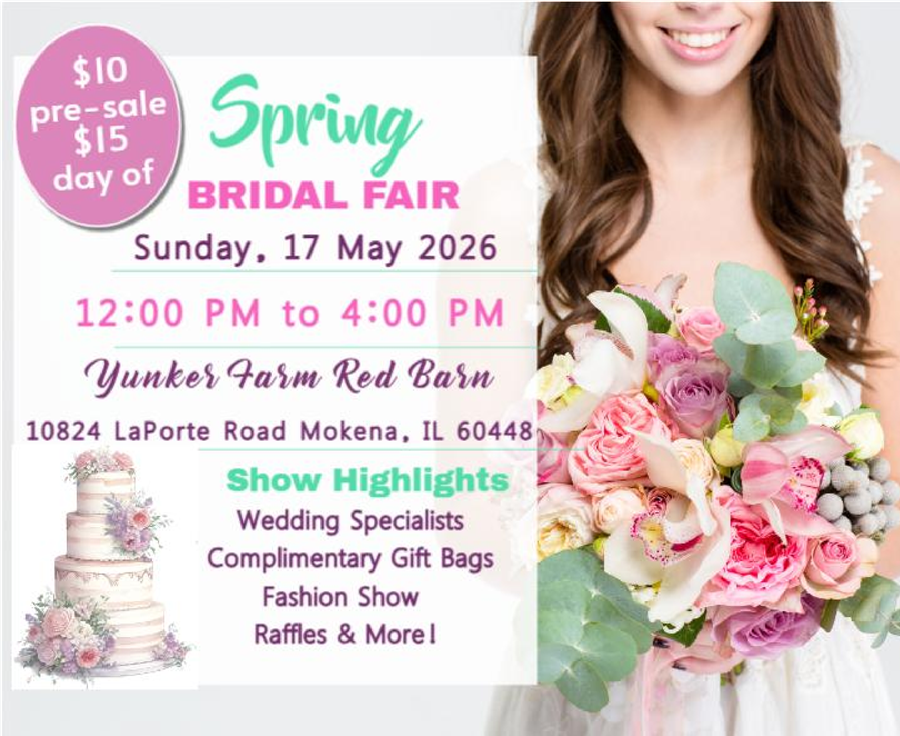 bridal fair Sunday May 17th May 2026