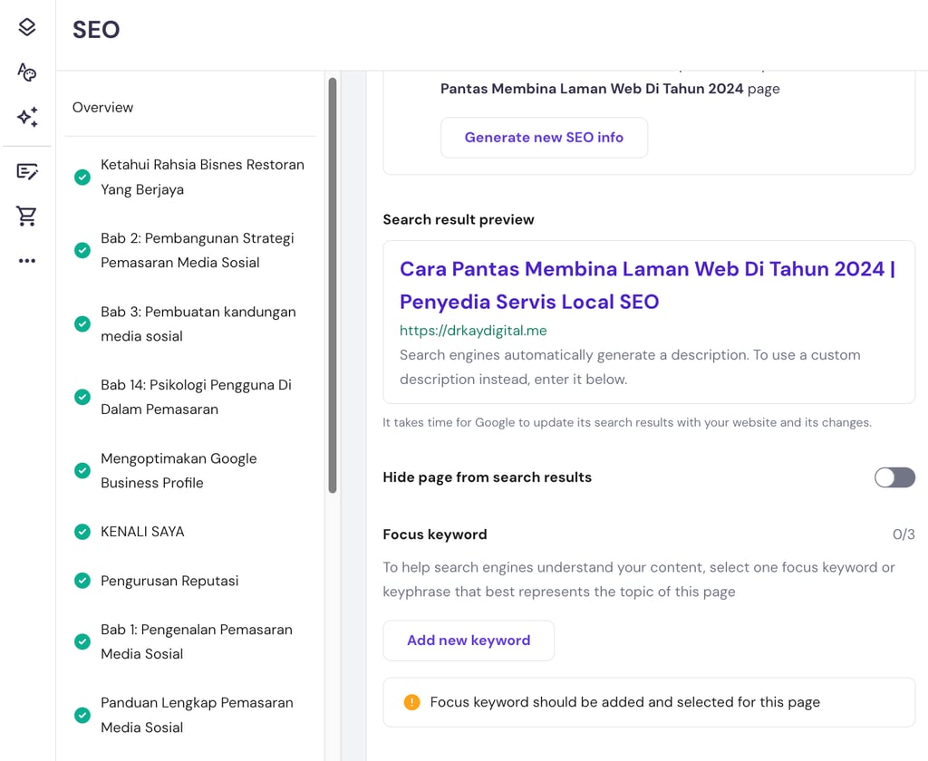 cara bina laman web