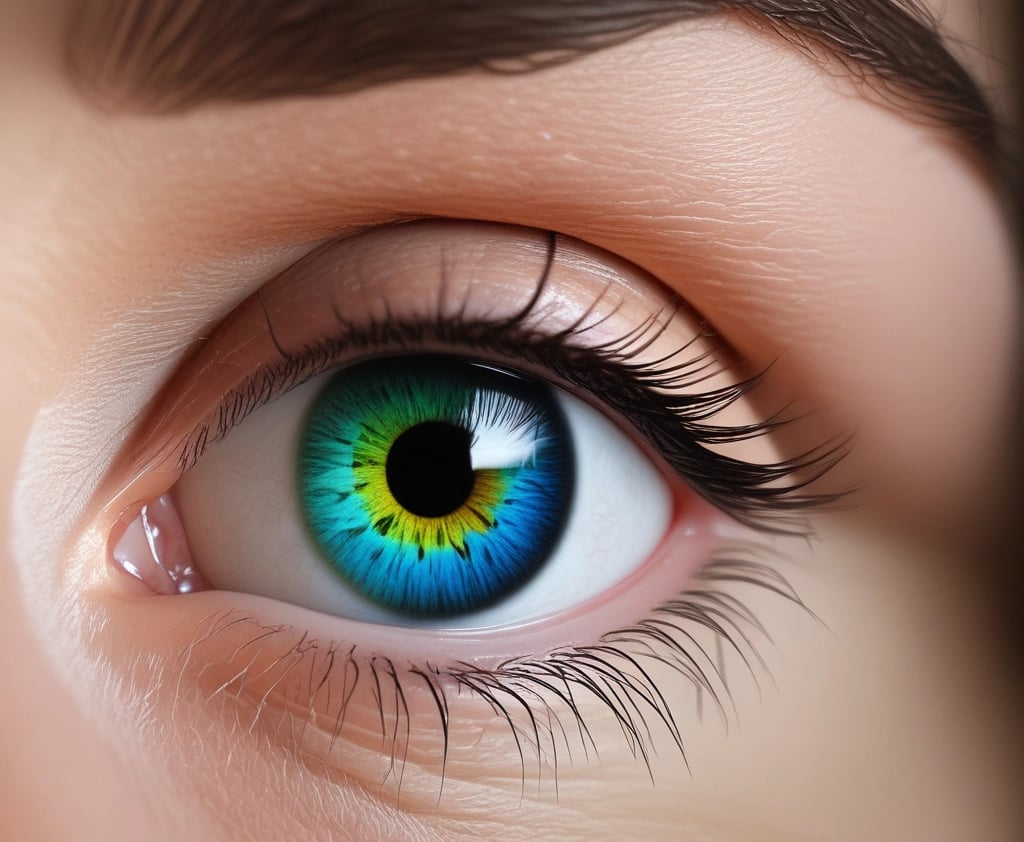 A close-up shot of a brown eye.