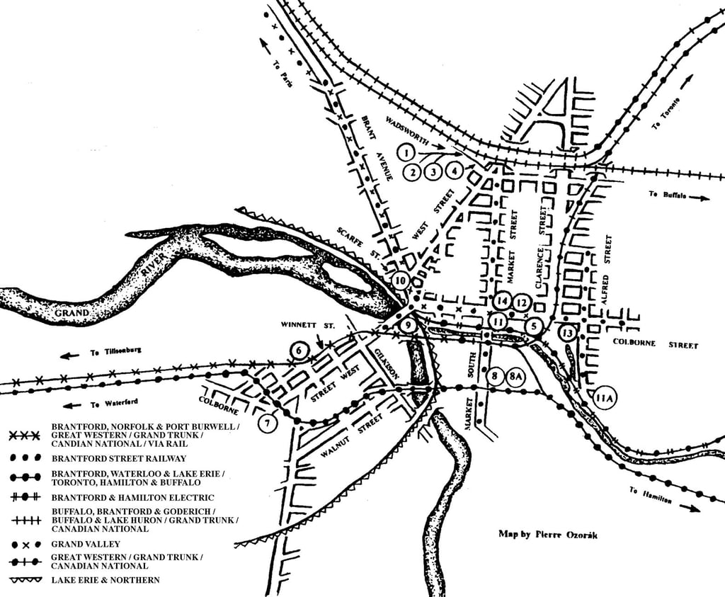 Brantford Railway stations