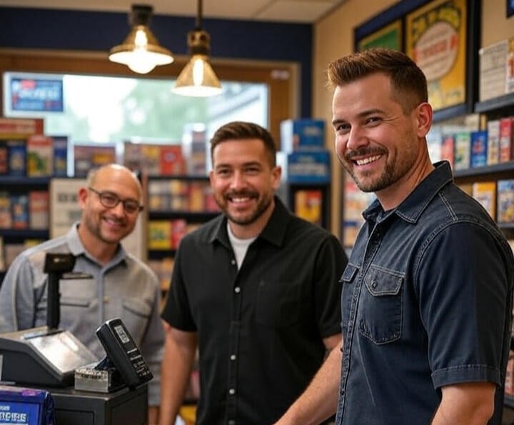 Shop owner with new employee