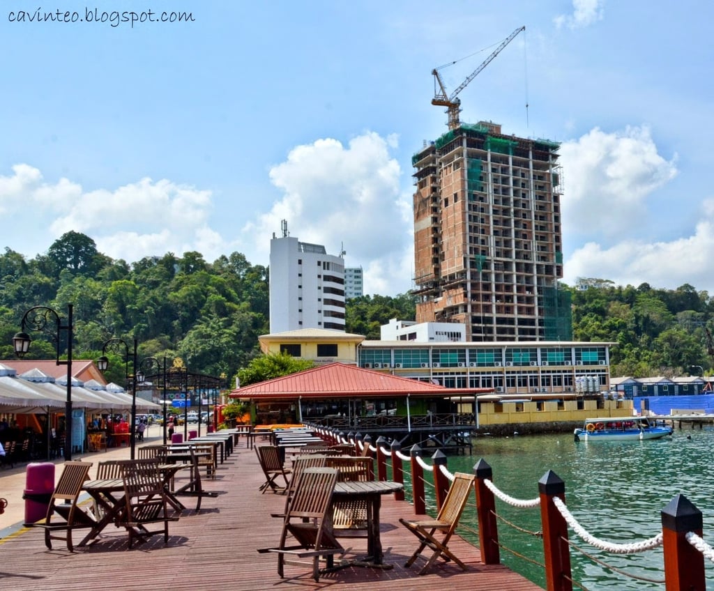 Jesselton Point ferry terminal in Kota Kinabalu, a short walk from Mixma Suites apartment hotel
