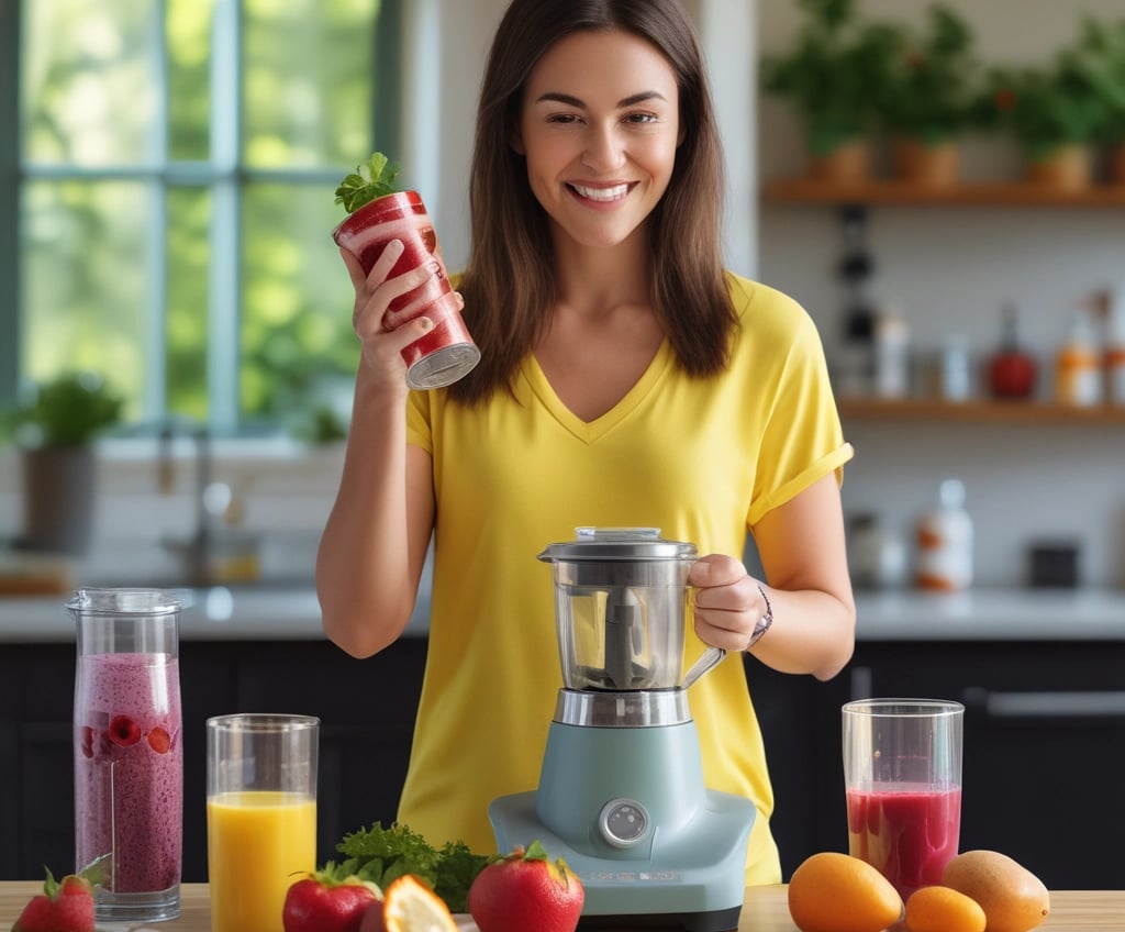 A vibrant green smoothie in a clear glass with fresh spinach and banana beside it on a wooden kitchen counter.
