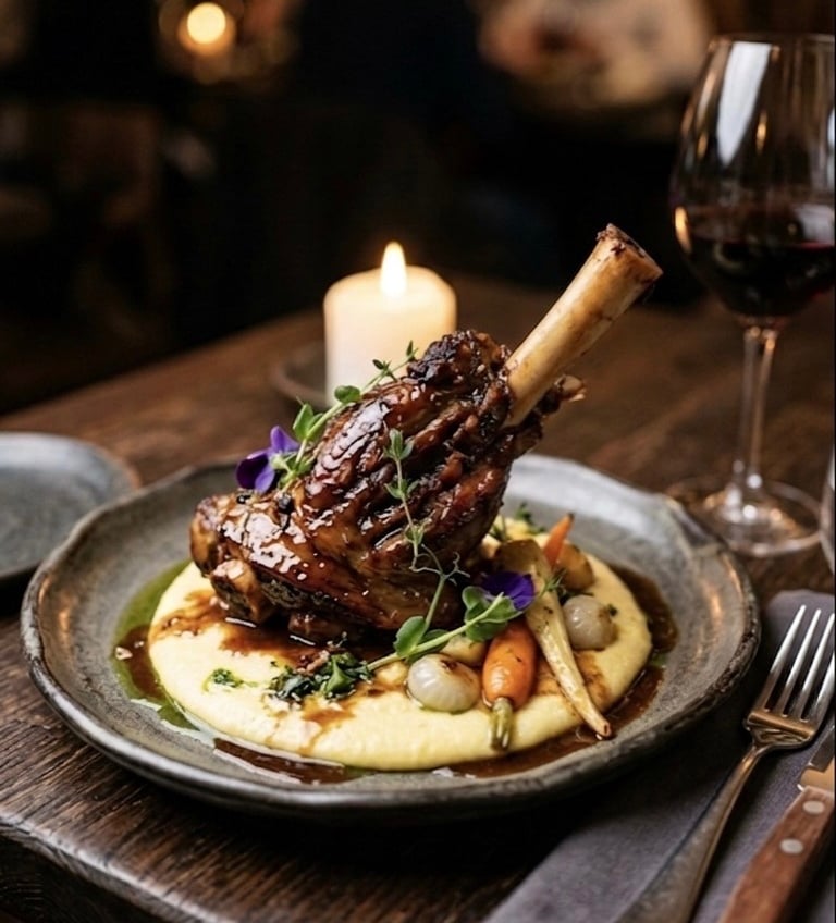 Healthy lamb shank recipe