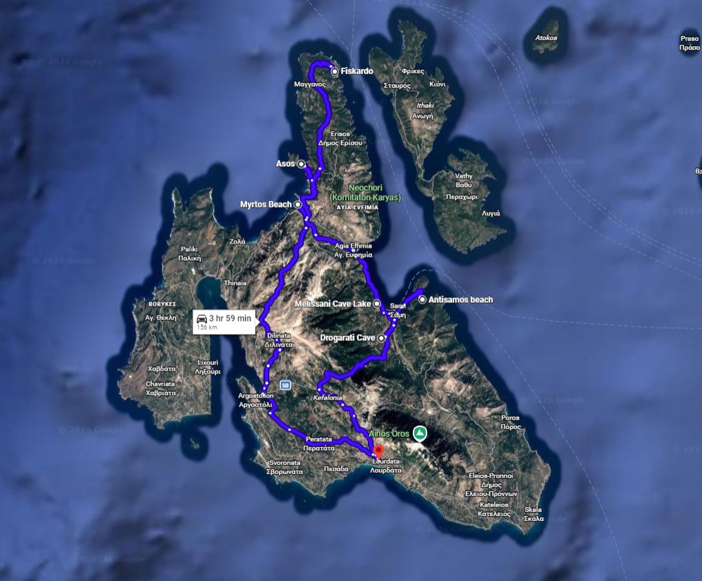 The Best of Kefalonia self-drive daytrip