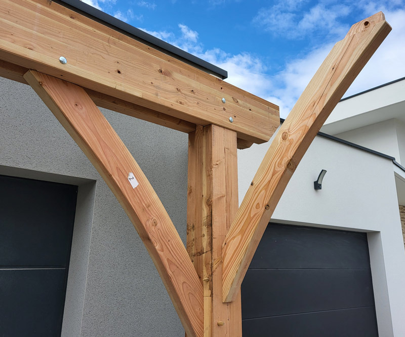 Liens courbes avec assemblage tenons  mortaises