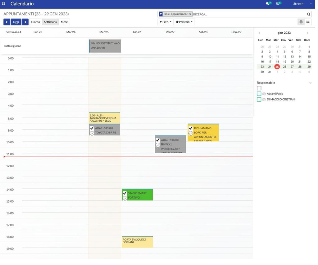 Calendario ToDoo – pianificazione e gestione appuntamenti aziendali automatizzata