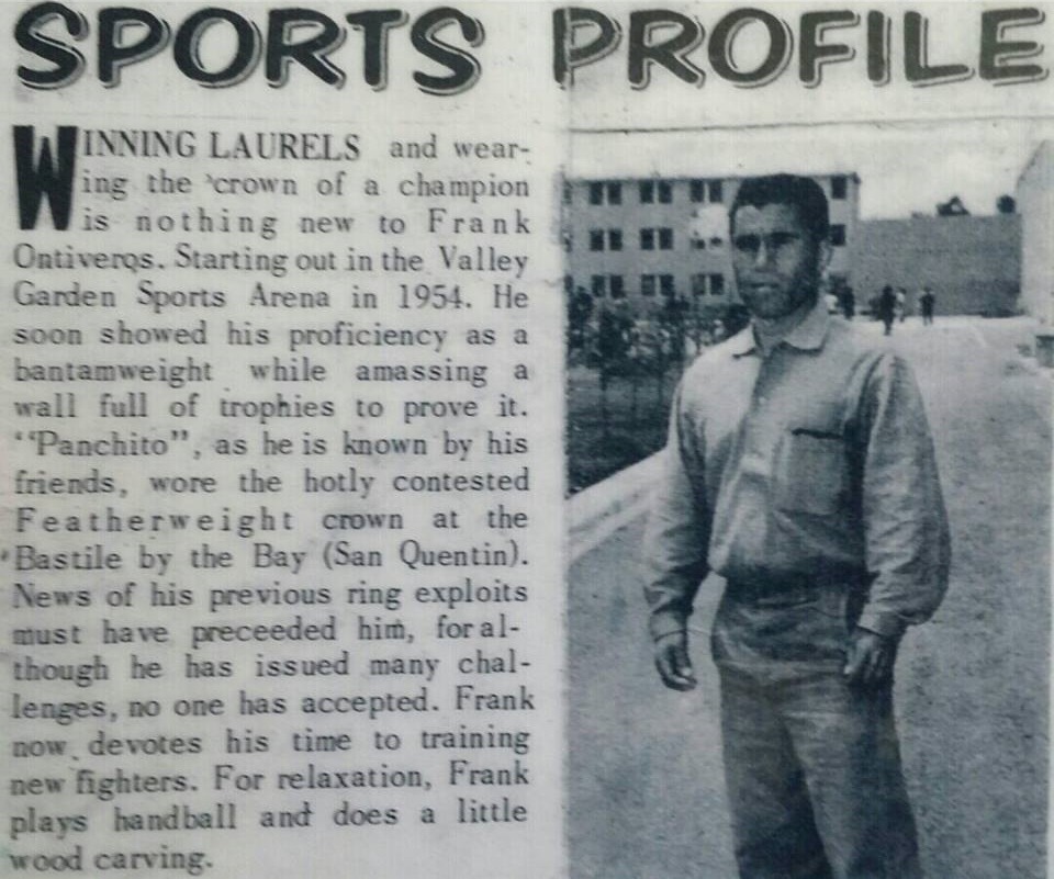 Frank Panchito Ontiveros La Colonia Boxing Club gym prison fighter boxer