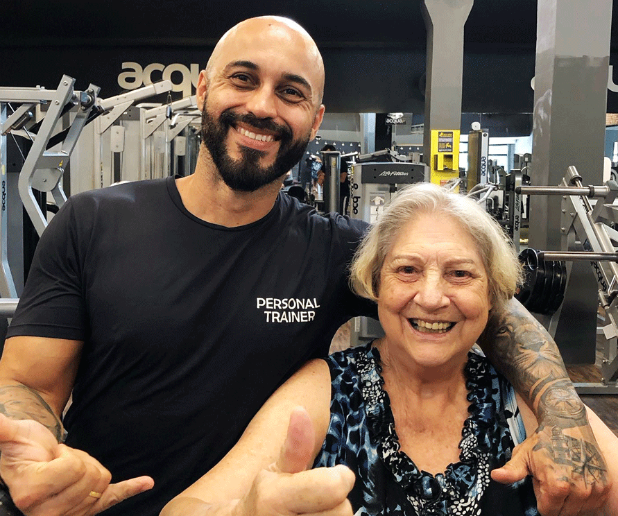 Ambiente de amigos na Acqua FIT Mooca