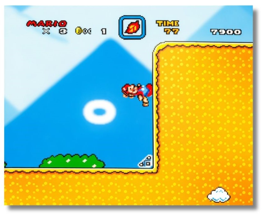  Mario correndo pela parede.