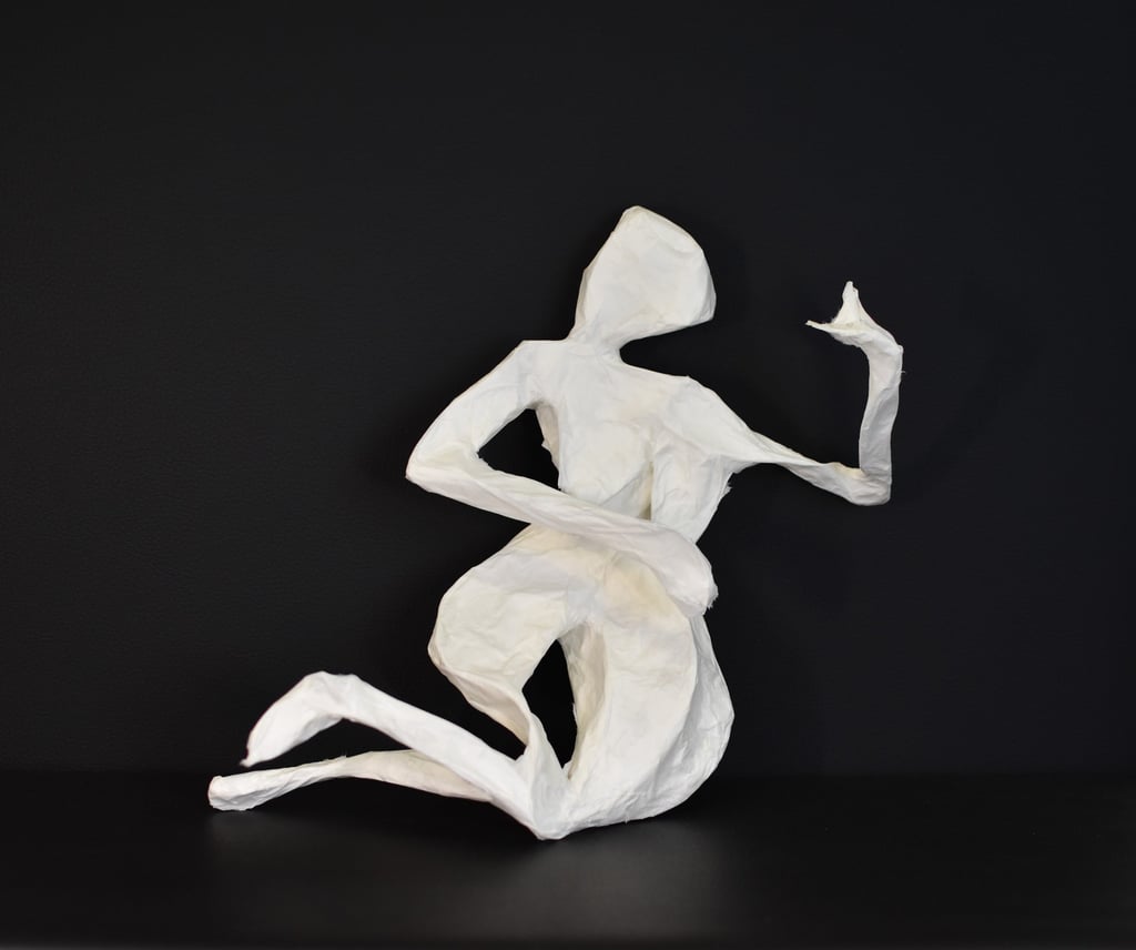 sculpture papier whenzou sète mouvement équilibre
