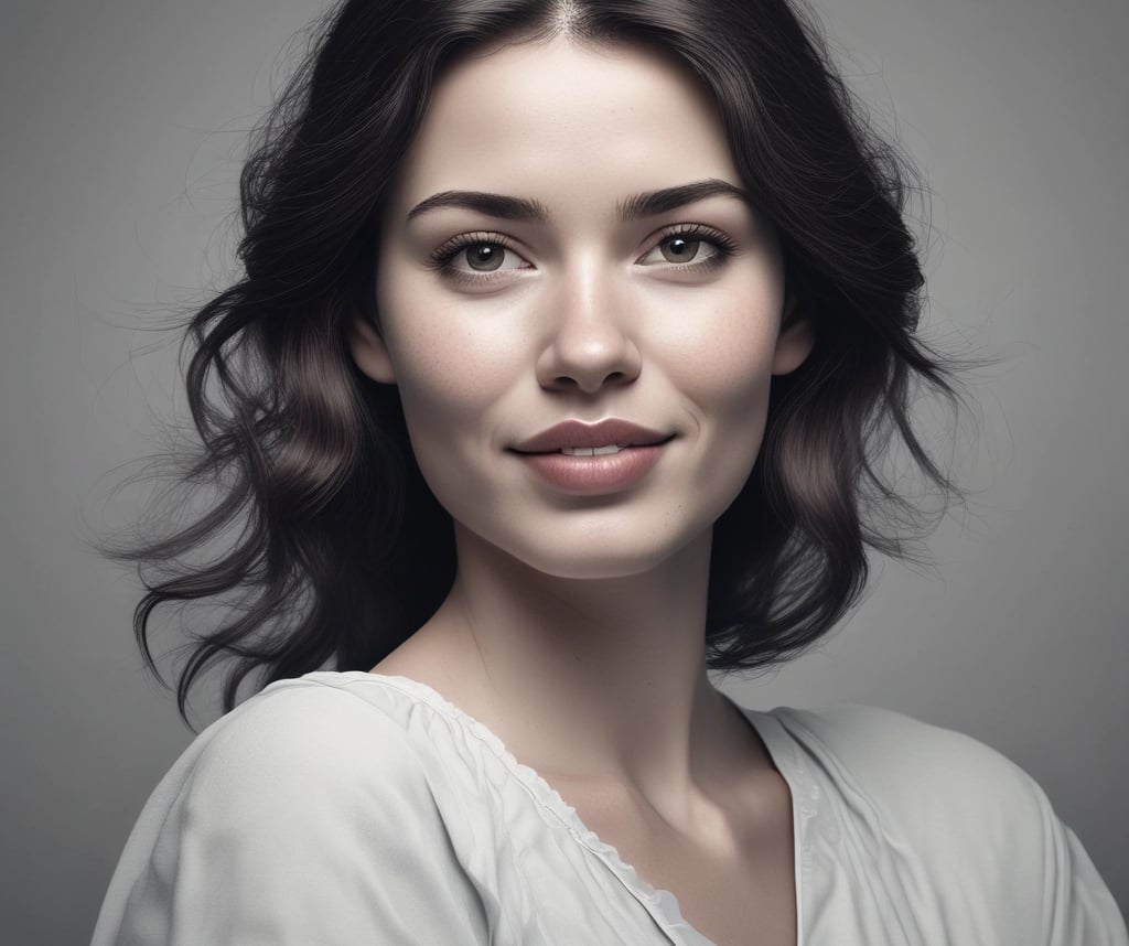 a woman with a black haircut