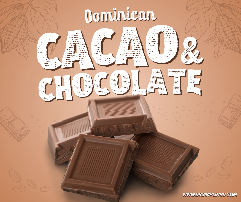 Dominican cacao and chocolate bars highlighting cacao production and local chocolate in the Dominican Republic.