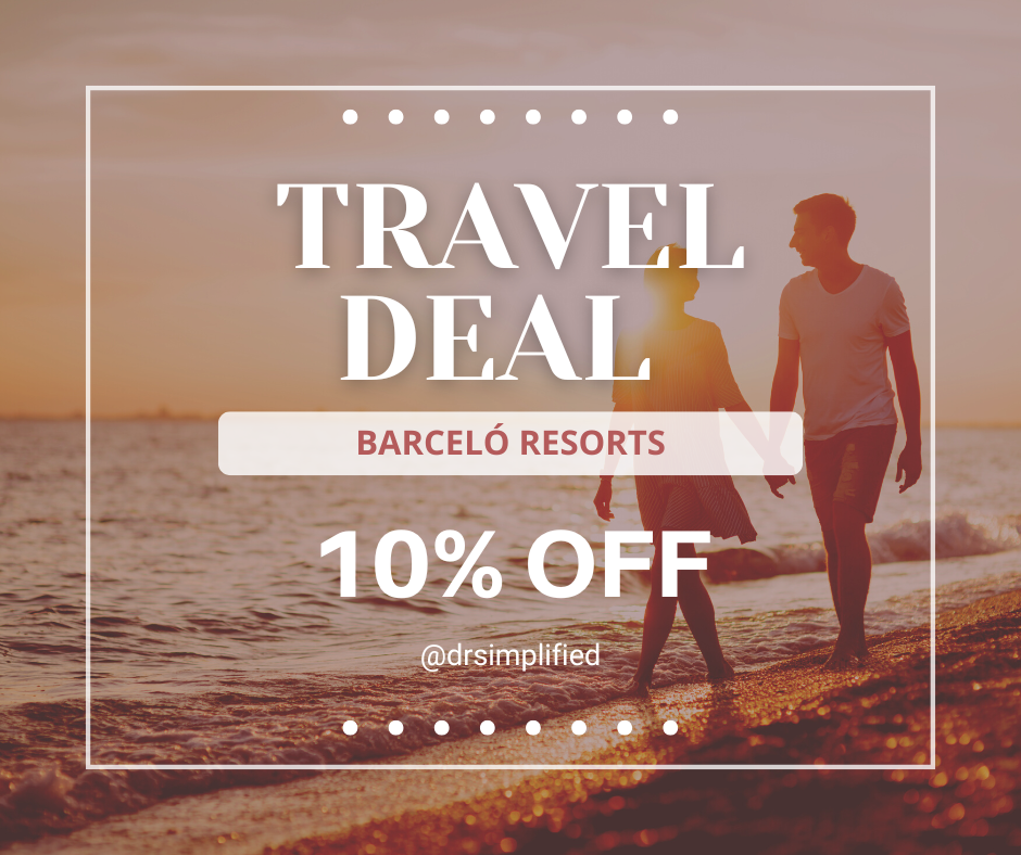 travel deal with 10 porcent off for barcelo resorts