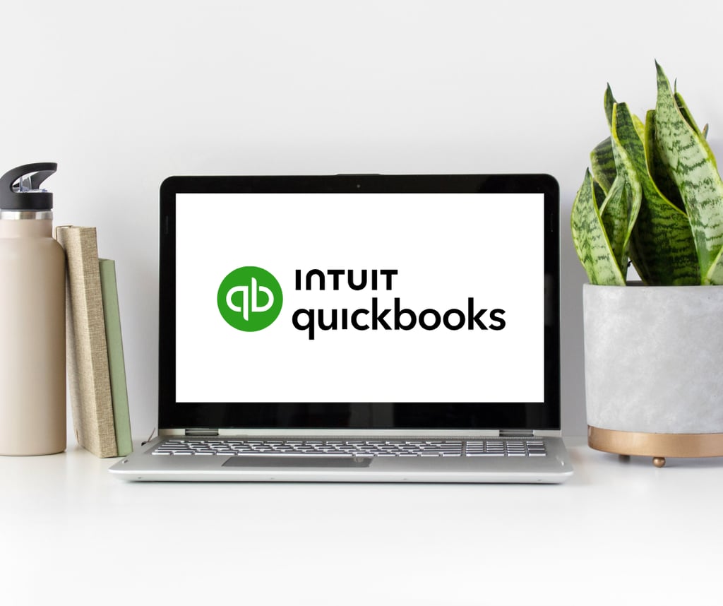 Laptop displaying the QuickBooks logo, representing expert QuickBooks setup for small businesses.
