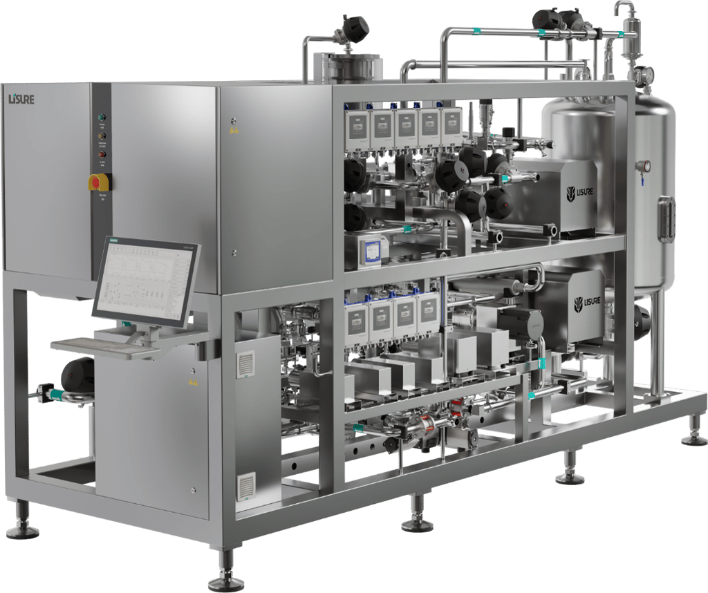 Inline dilution/conditioning chromatography system