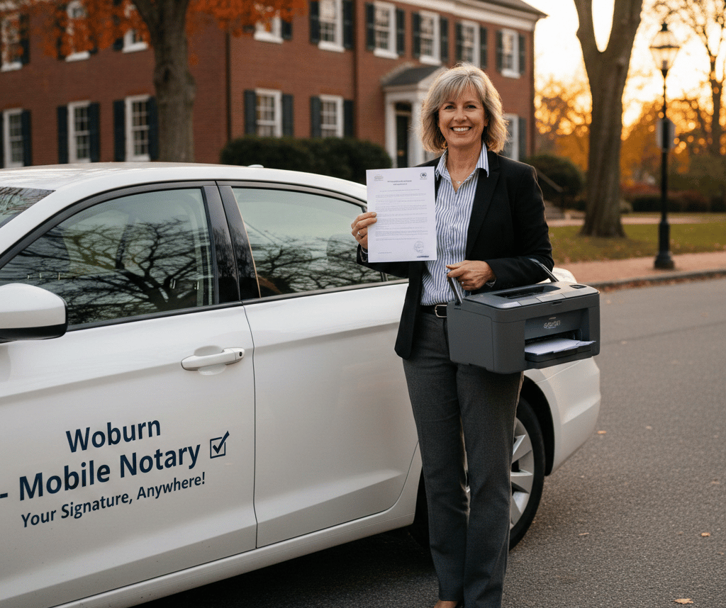 mobile notary in Woburn Massachusetts