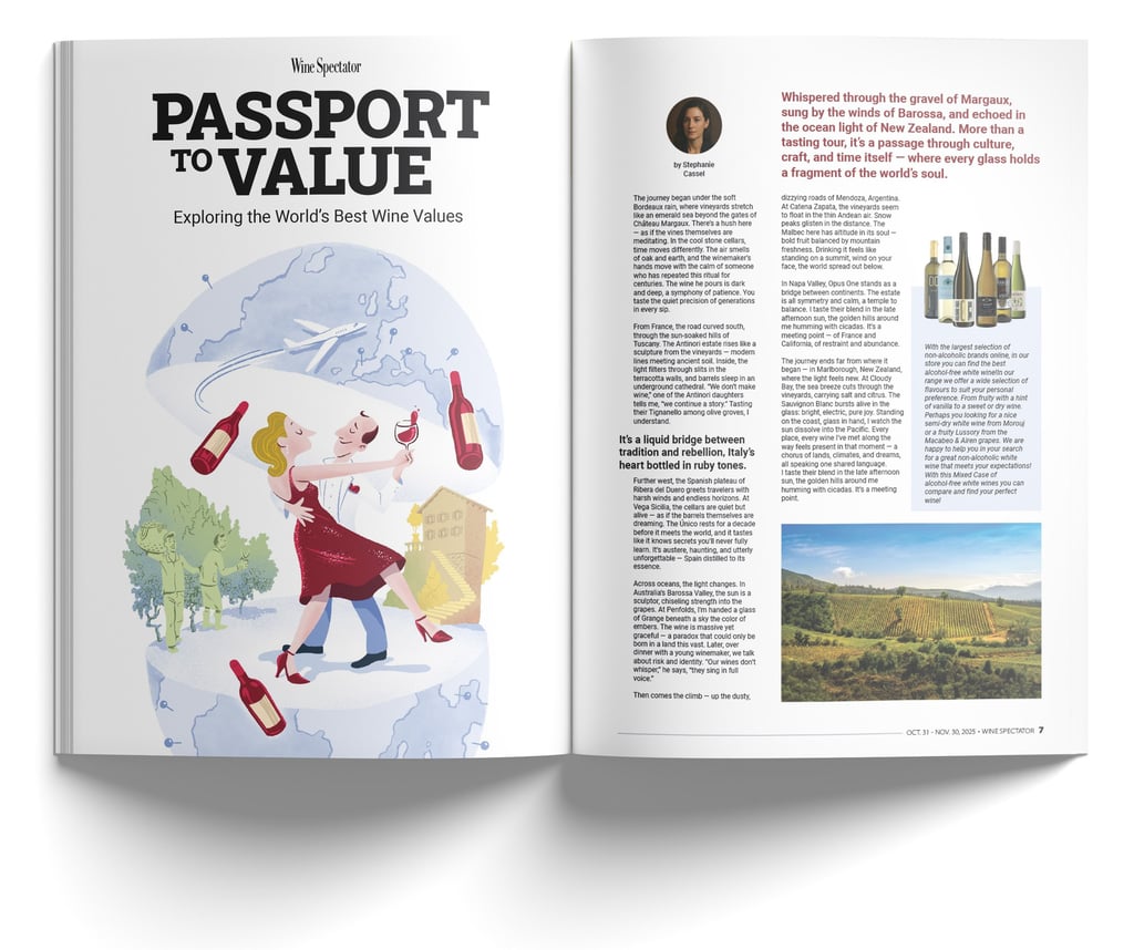 Imagem simulada de uma revista aberta com uma ilustração