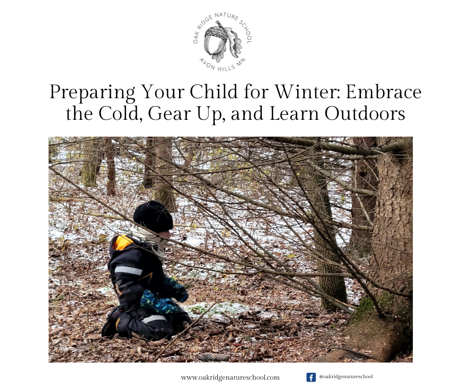 a child playing in the woods