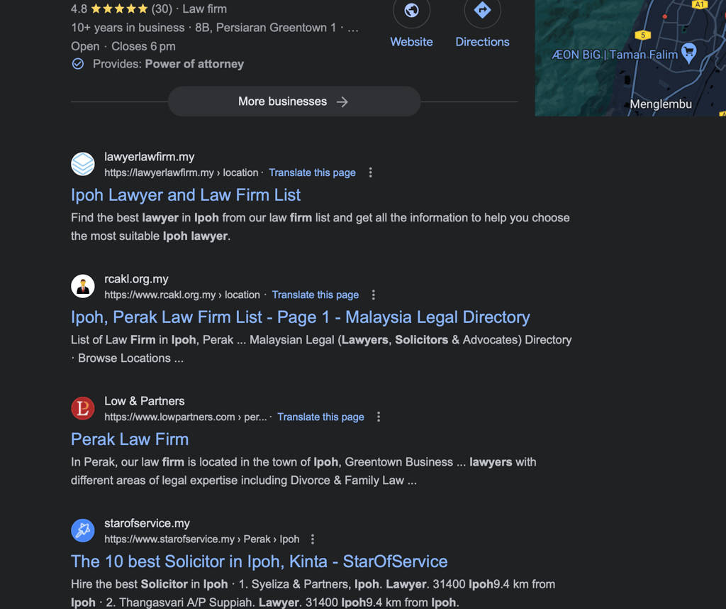 local seo for law firm
