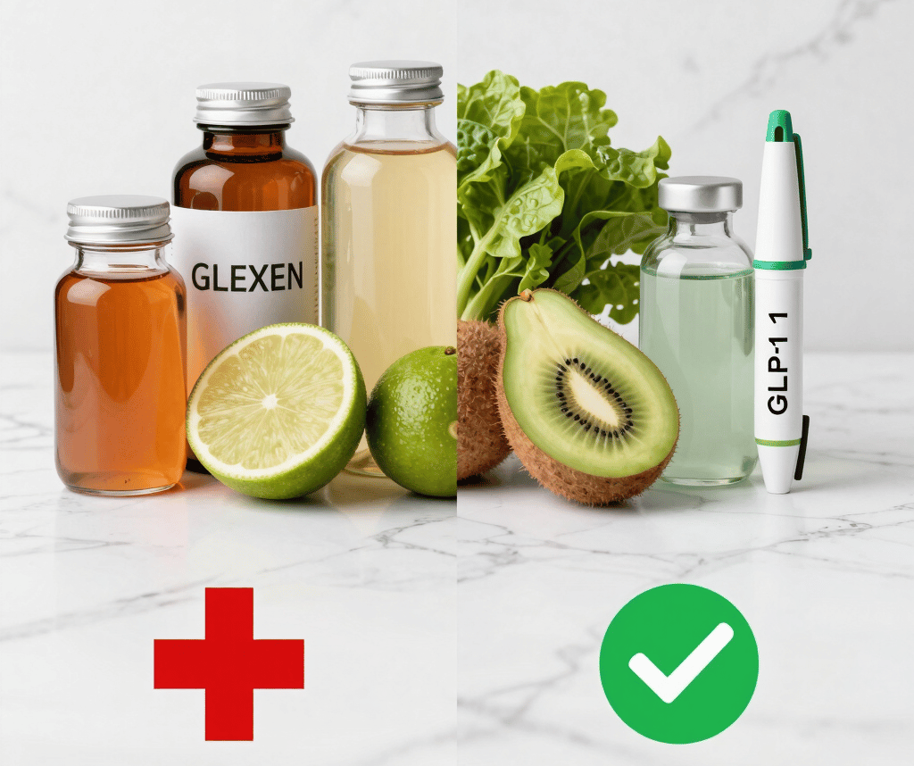 Cleanse for weight loss products versus real foods that help you lose weight with GLP-1 medical supp