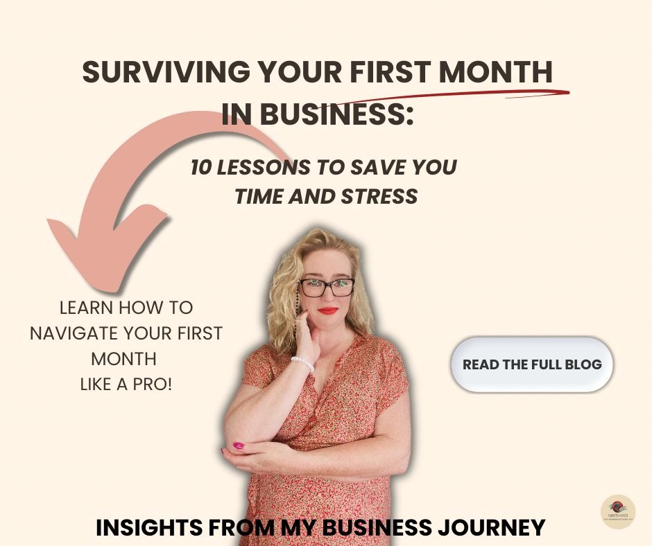 10 lessons for surviving your first month in business.