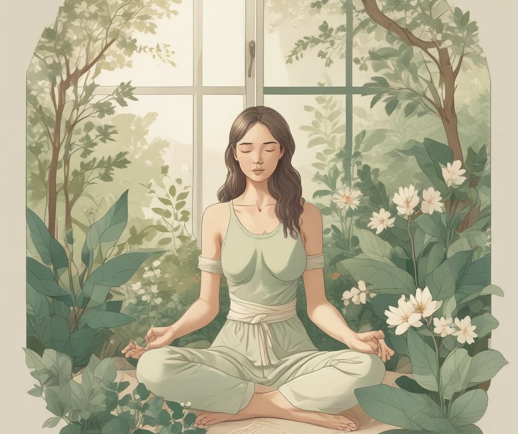 A serene landscape promoting wellness and tranquility.