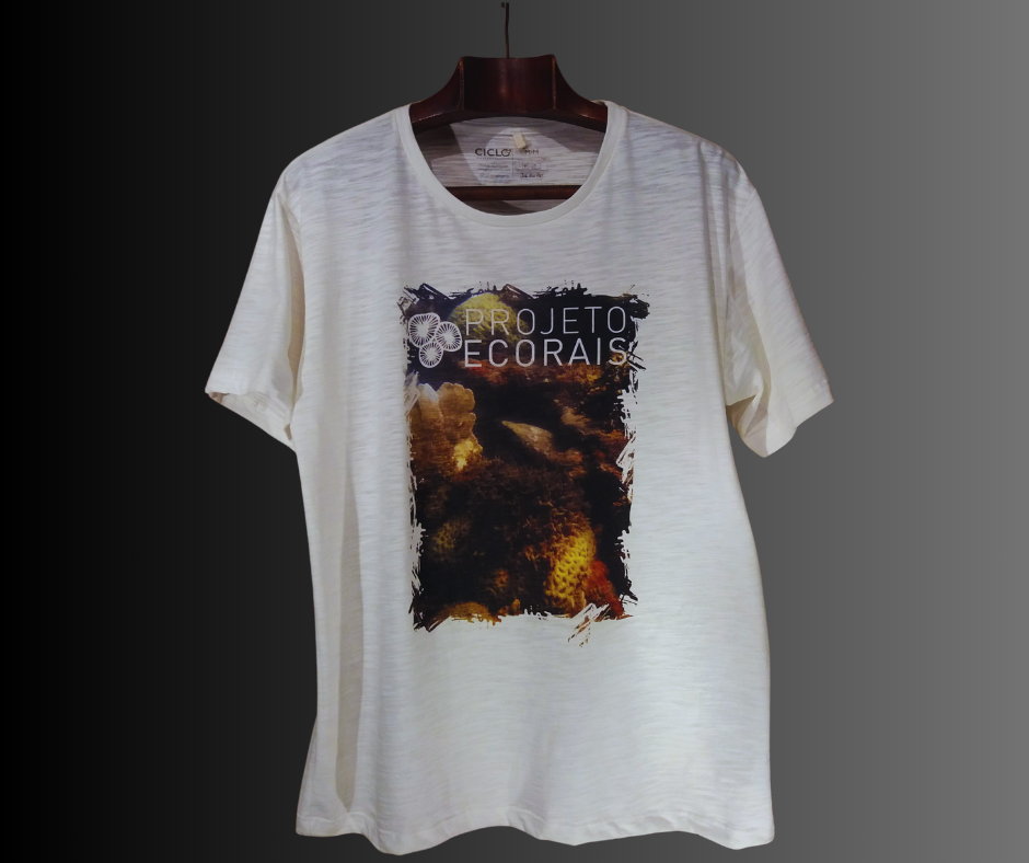 Camiseta ecológica de PET reciclado flamê, Baby Look, Manga curta, Projeto ECORAIS