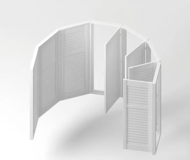 Bay Window Shutter Installation Near Hampton
