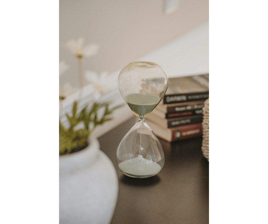 Sablier symbole du temps qui passe remise en question