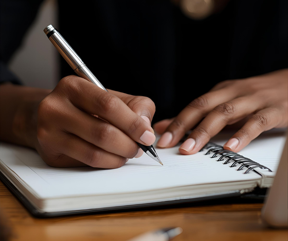 woman writing