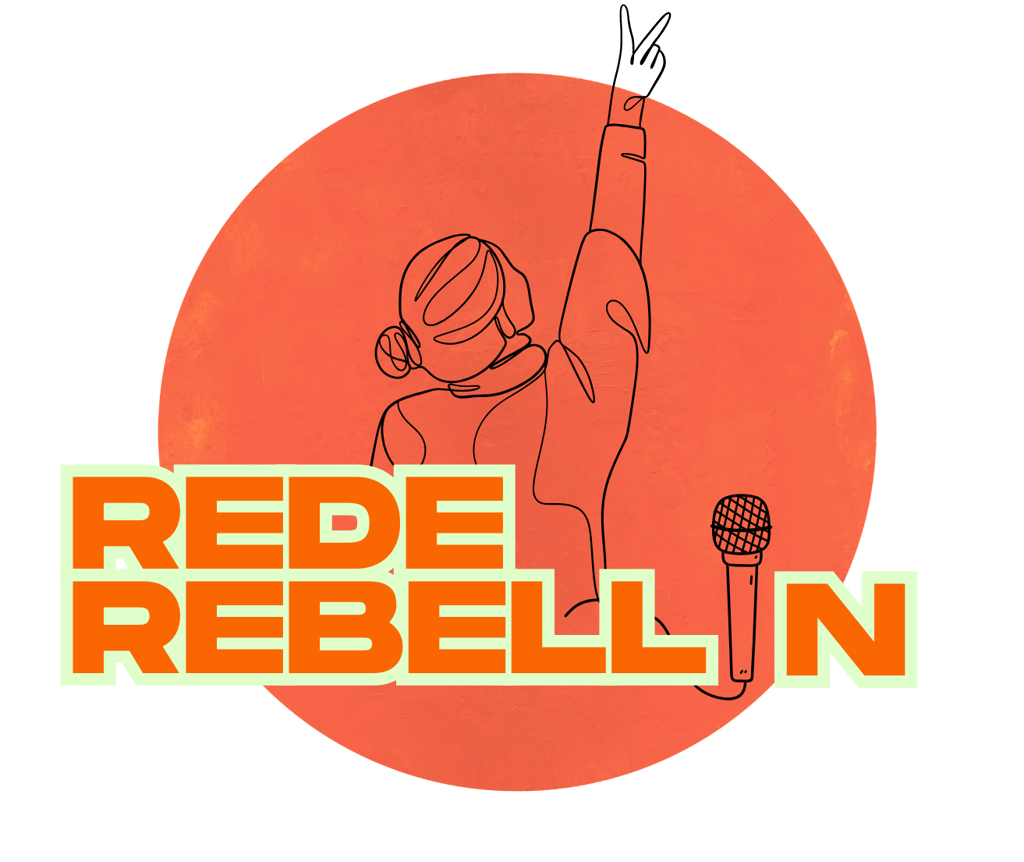 a woman in a red dress with a microphone and a microphone