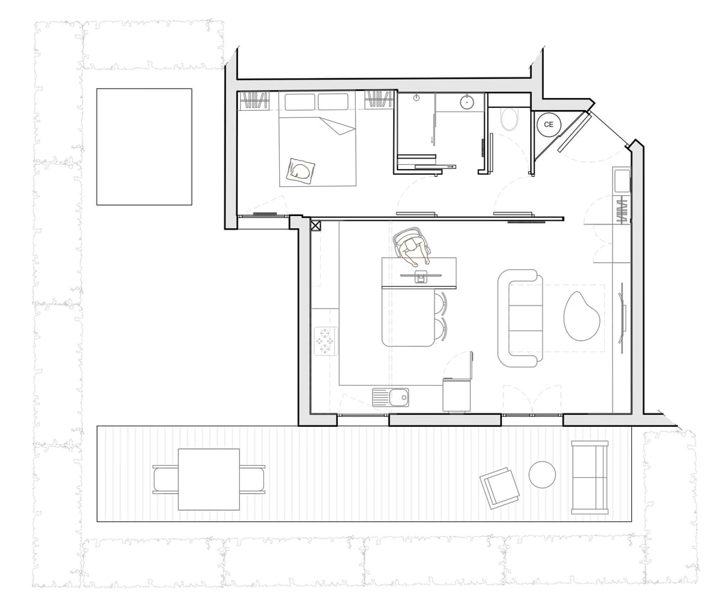 plan 2D agencement du projet blagnac