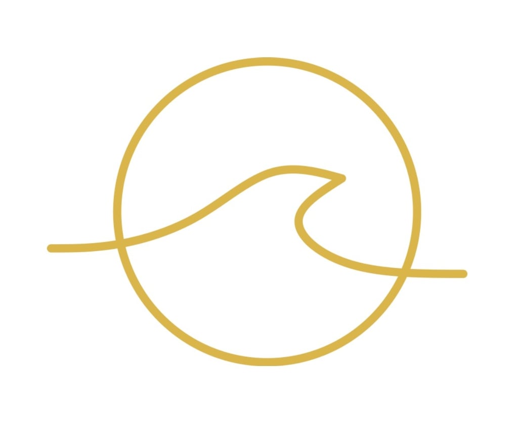 Alive logo in gold-yellow for Alive Productions