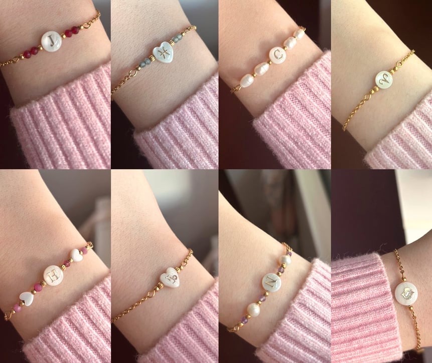 Bracelets personnalisés en pierre naturelle