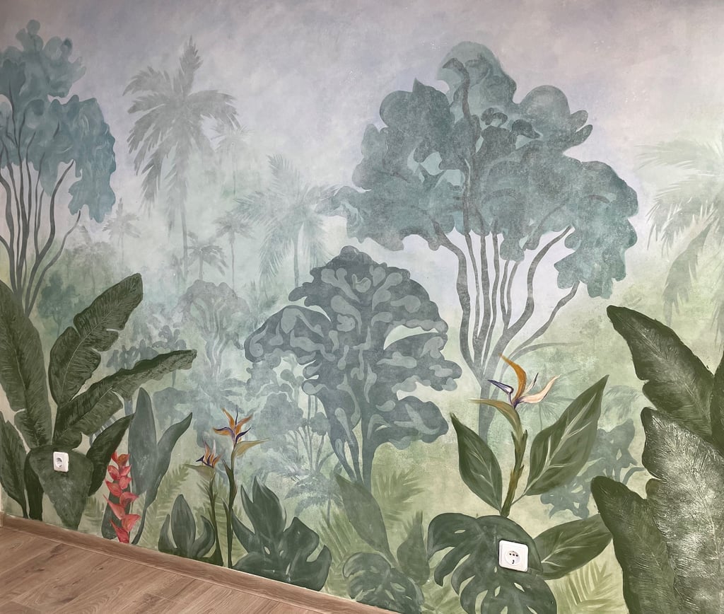 Sienų tapyba ir paveikslai - išskirtiniai interjero akcentai