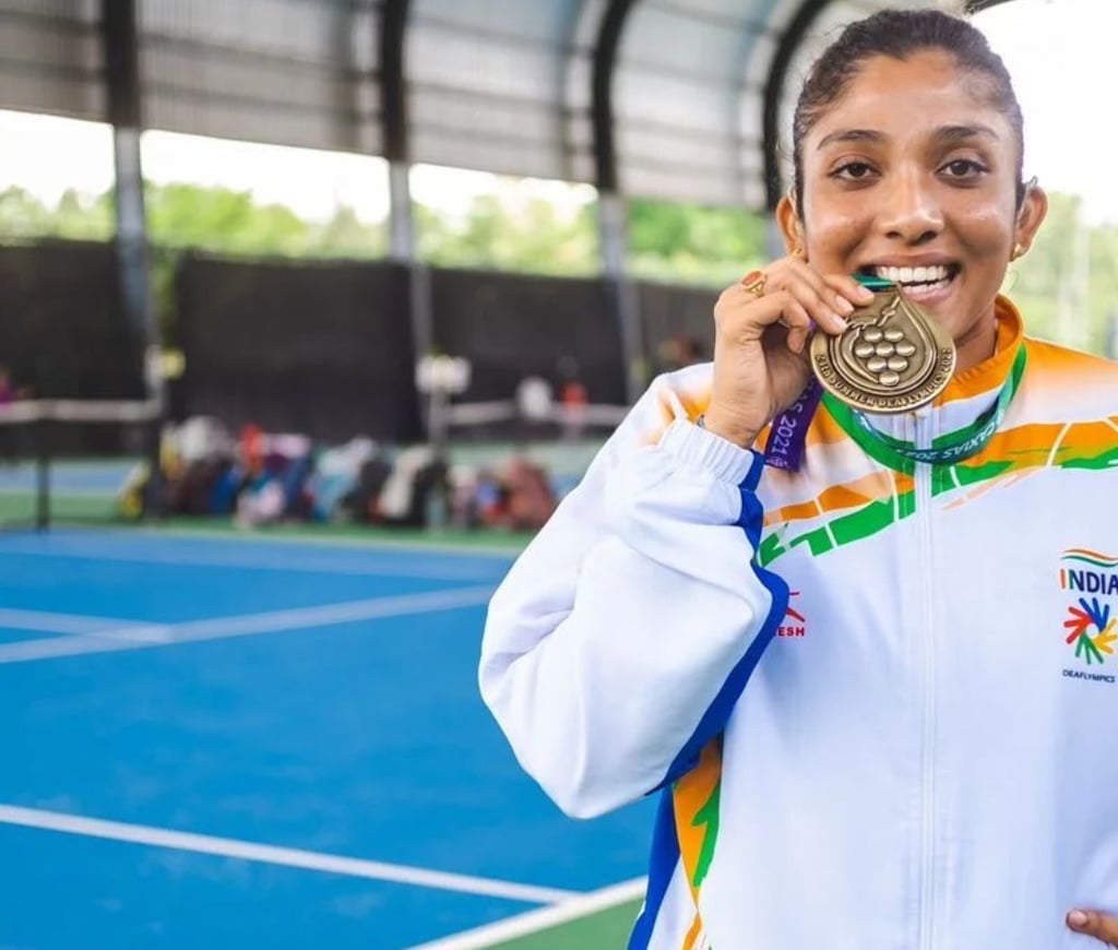 Olympic medalist tennis player with Cesar Performance Coach