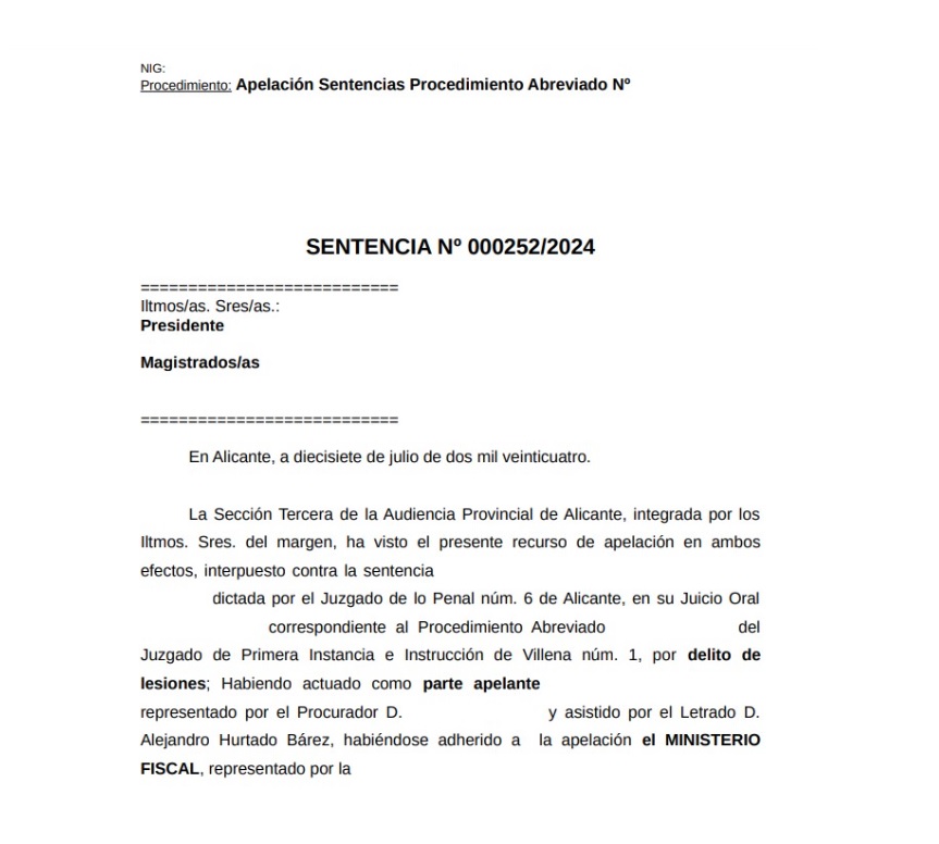 abogado lesiones alicante aumento indemnizacion por lesiones alicante