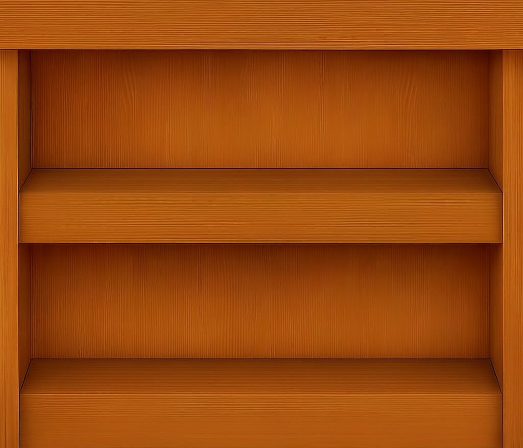 a wooden book case with erotic books