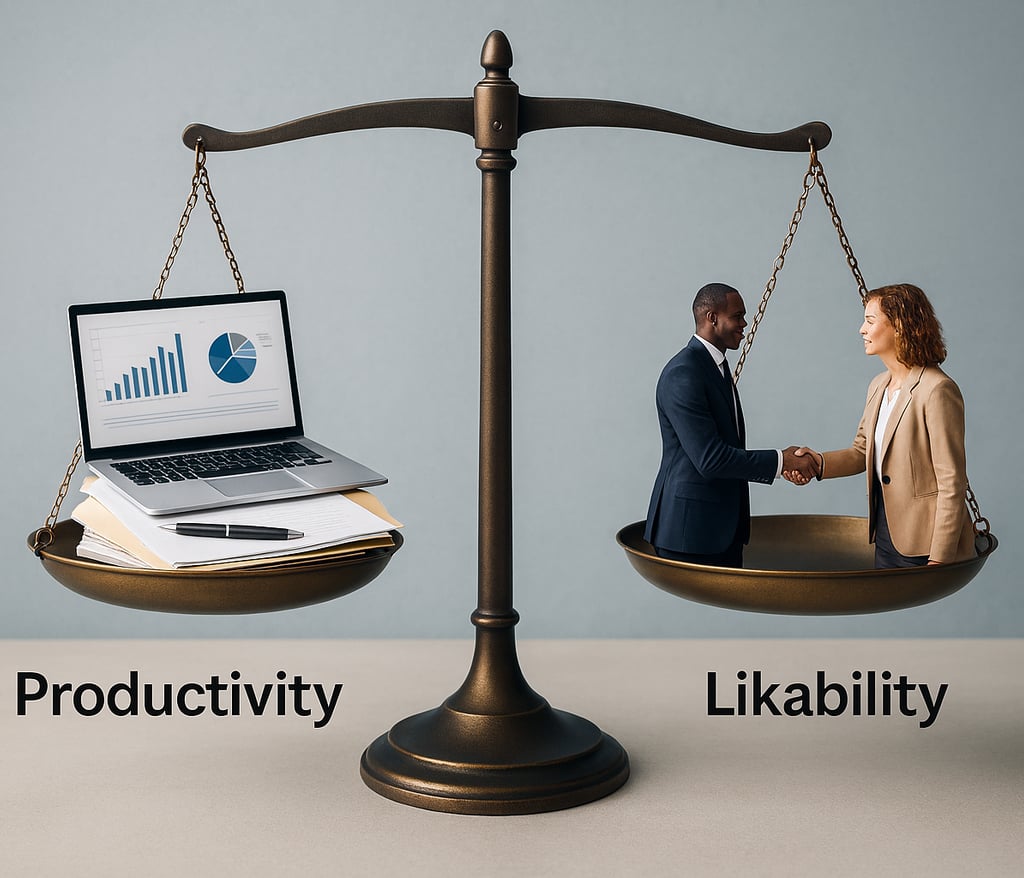 Likeability vs Productivity Quotient