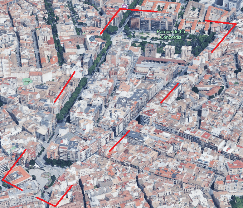 Jaen centro l Asociación de vecinos ámbito territorial de la Asociación de vecinos l Jaen centro