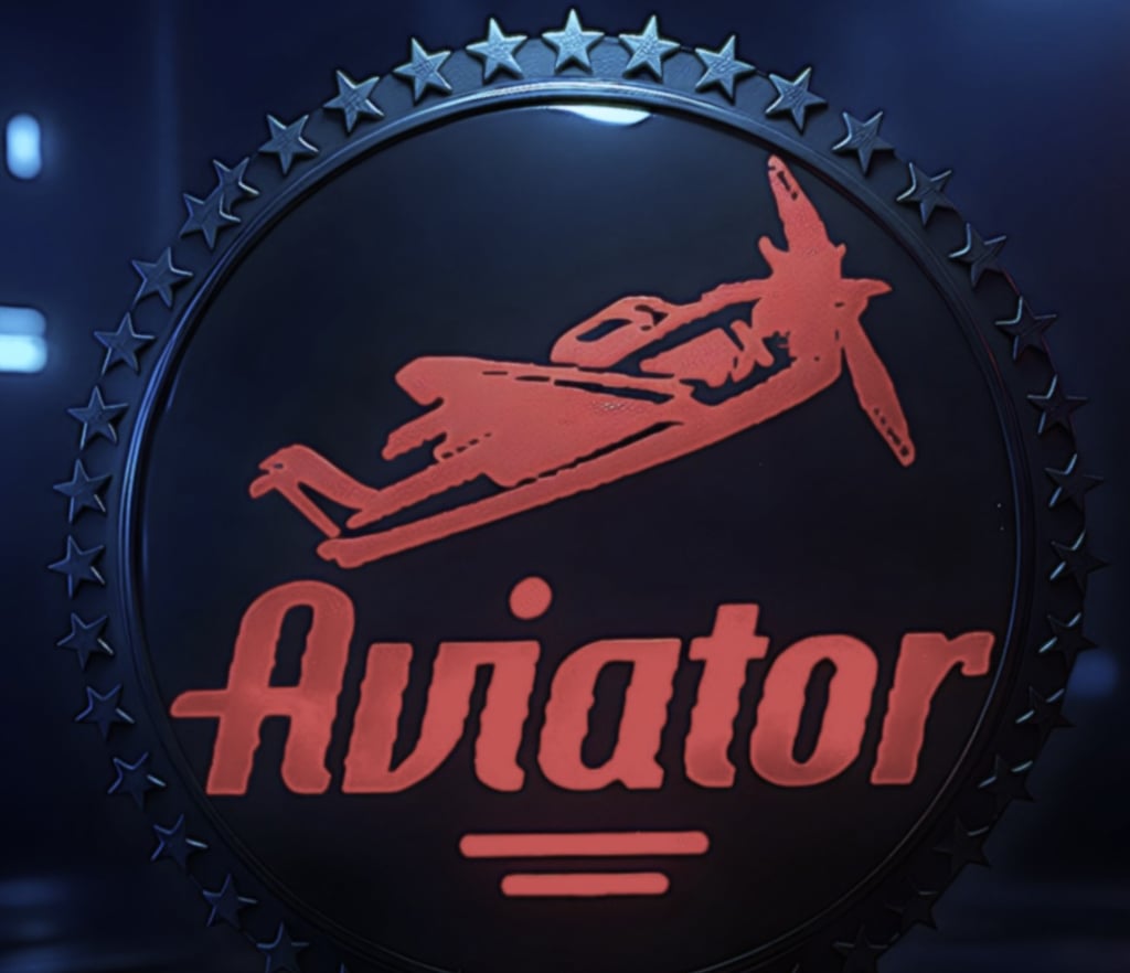 Aviator game South Africa, red plane and Aviator logo in a star-rimmed badge, CasinoCop crash report