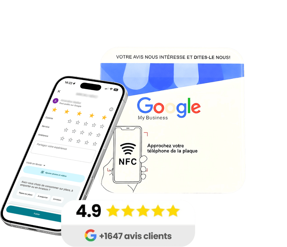 Plaque NFC vendue par Notiia