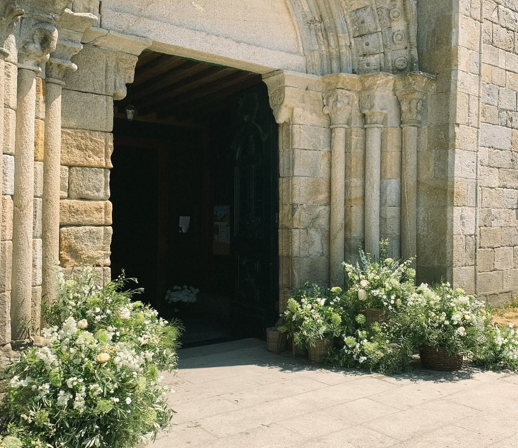 una boda en la Colegiata de baiona