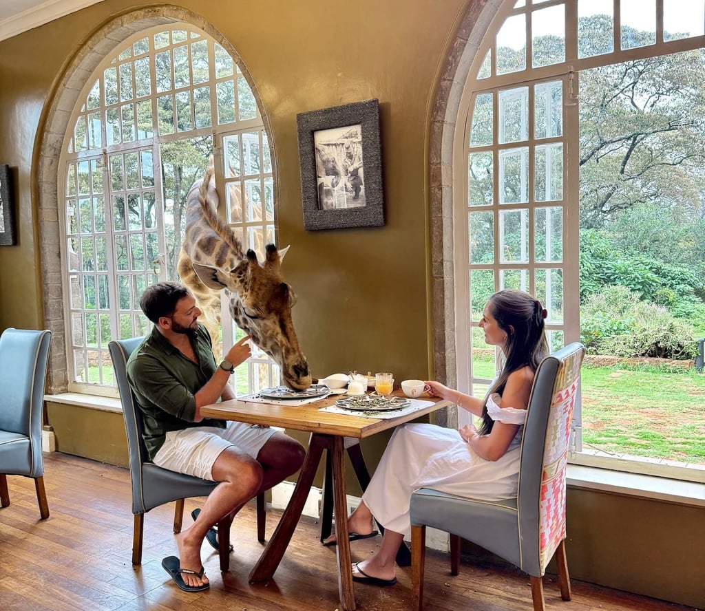 Giraffe Manor Kenya breakfast