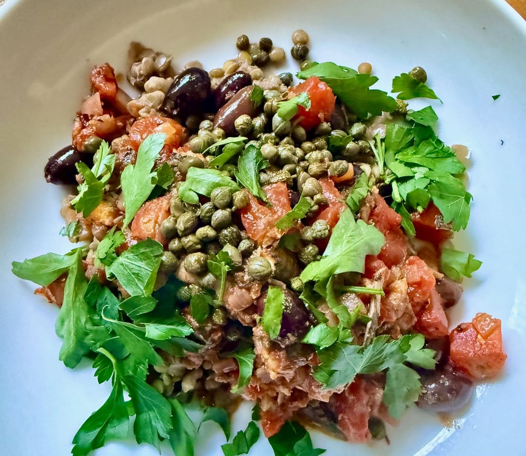 Lentil & Sardine Mediterranean Bowl
