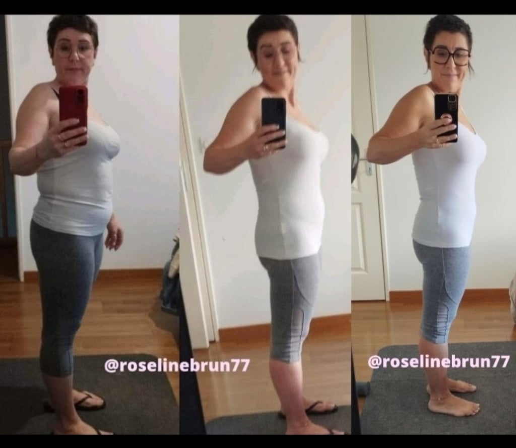 Evolution perte de poids sur plusieurs semaines photos de profil