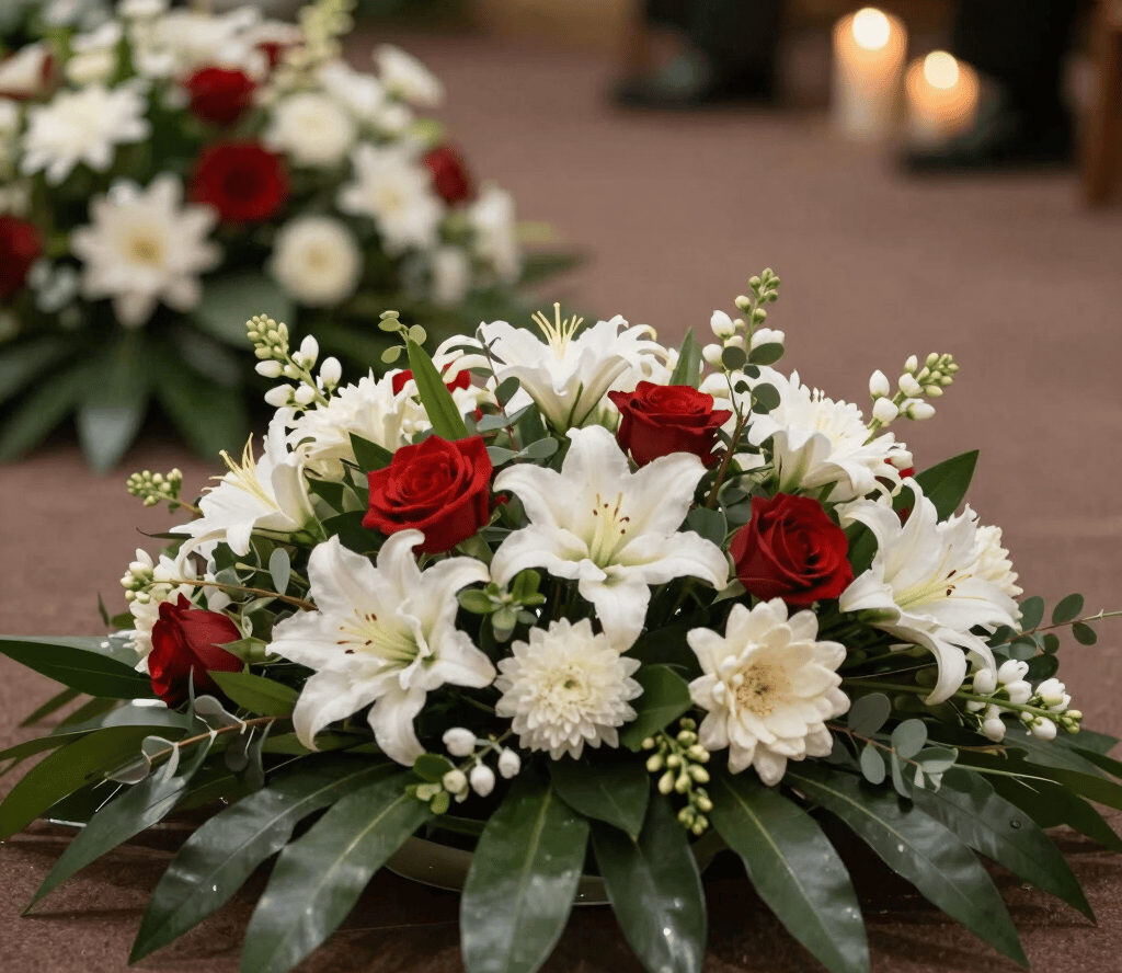 a magnifying glass sitting on top of a piece of paper