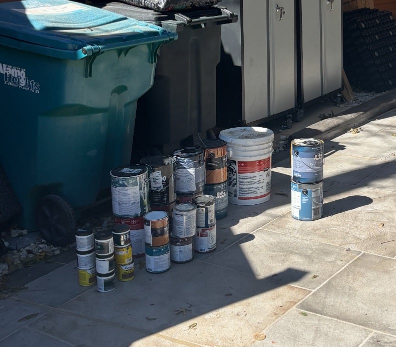 Paint in need of proper disposal in san antonio