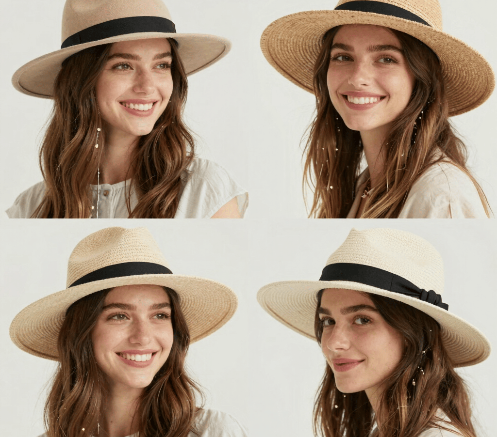 Collage de looks avec chapeaux Ekkinoxx harmonisés avec les tenues